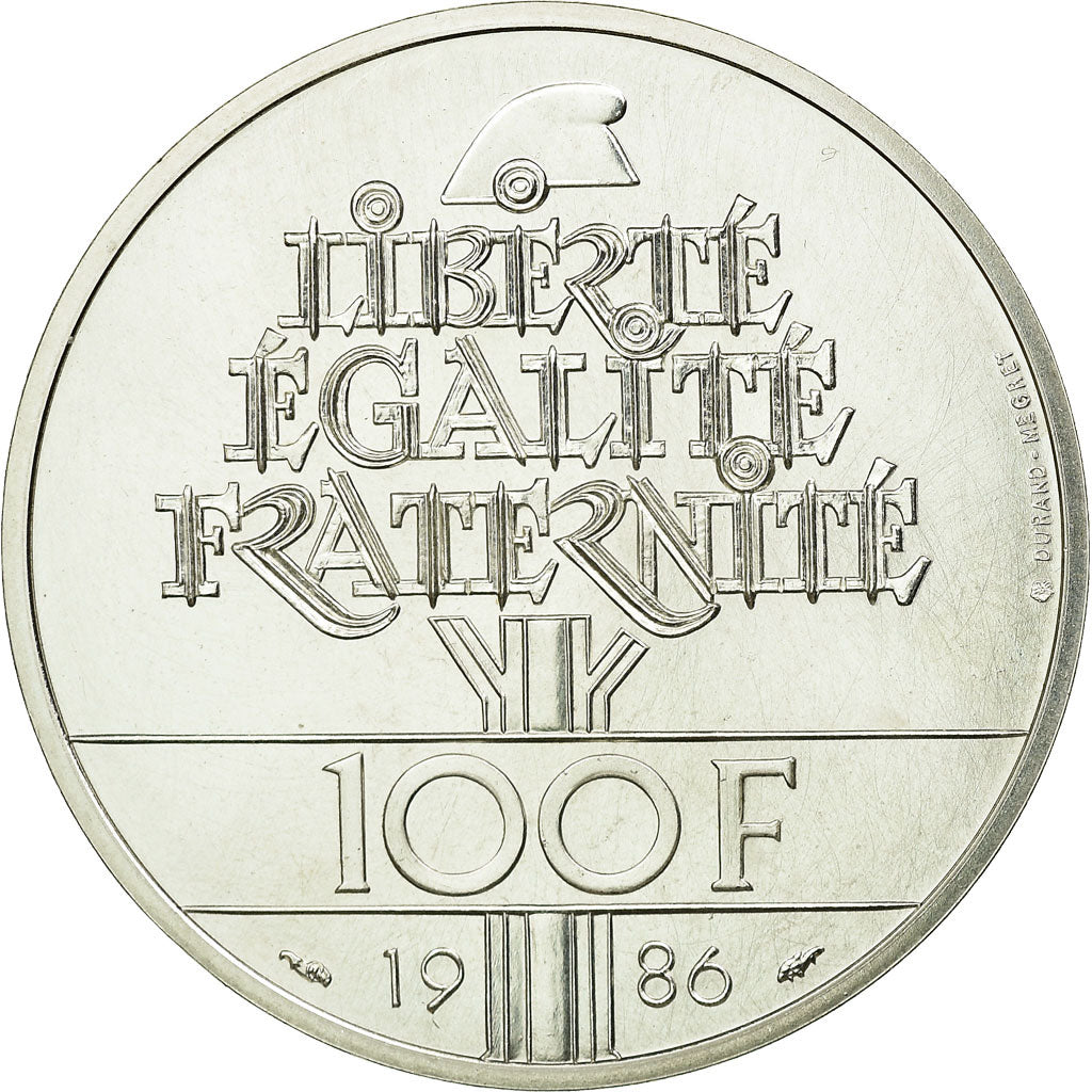 Coin, France, 100 Francs, 1986, ESSAI, MS(65-70), Silver, KM:E135, Gadoury:901