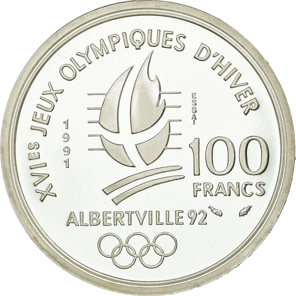 Coin, France, 100 Francs, 1991, ESSAI, Proof, MS(65-70), Silver, Gadoury:C22