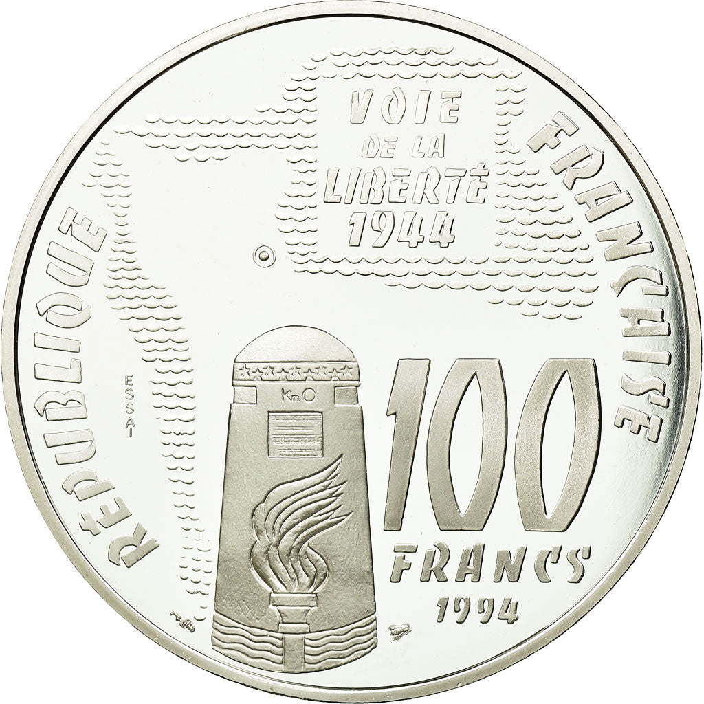 Coin,France,100 Francs,1994,ESSAI,Proof, MS(65-70), Silver, KM:1043, Gadoury:C85
