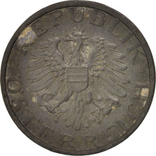 AUSTRIA, 10 Groschen, 1948, KM #2874, EF(40-45), Zinc, 21, 3.44
