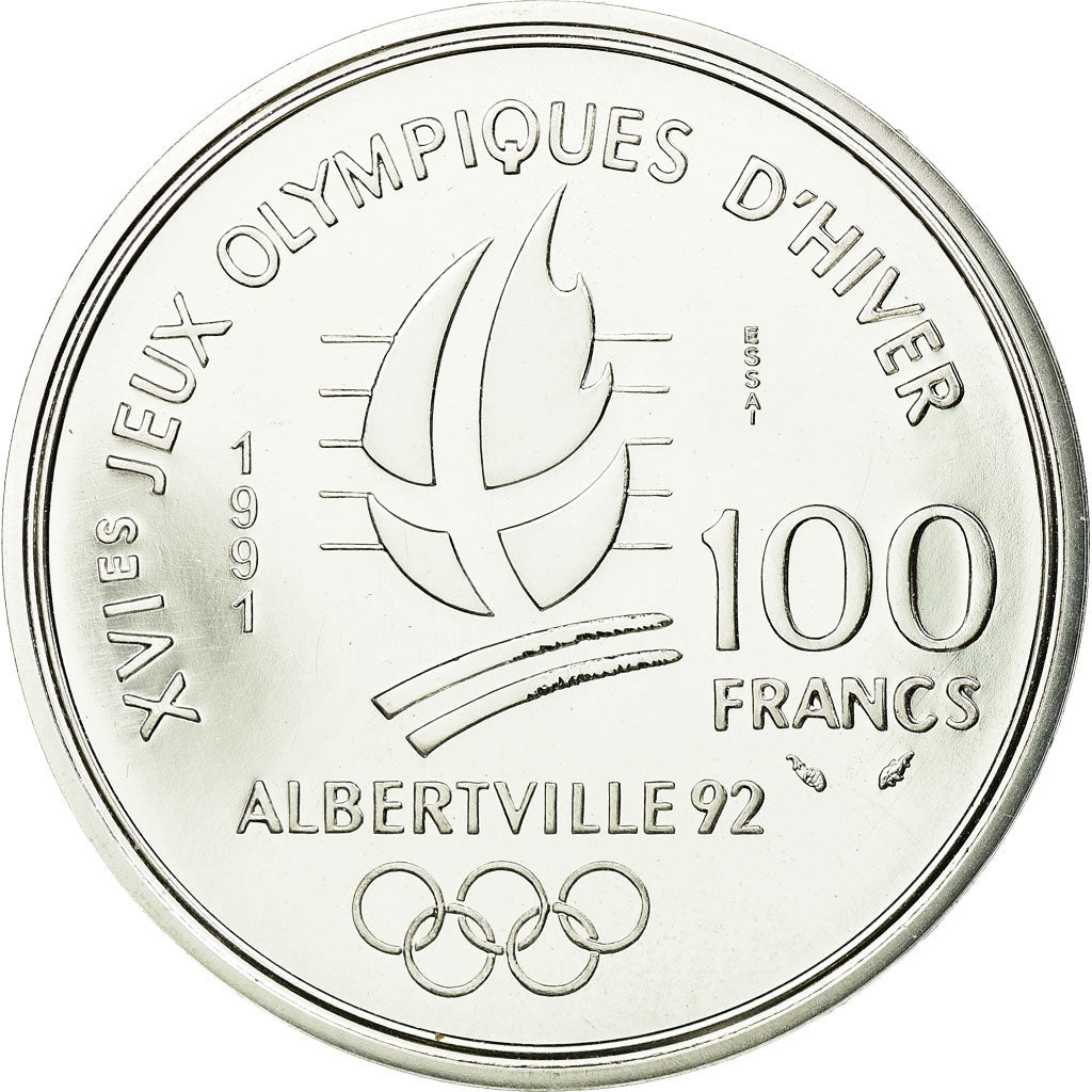 Coin, France, 100 Francs, 1991, ESSAI, MS(65-70), Silver, KM:993, Gadoury:C16