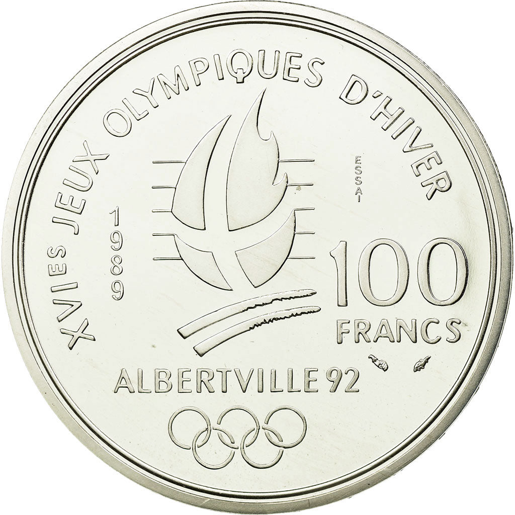 Coin, France, 100 Francs, 1989, ESSAI, MS(65-70), Silver, KM:972, Gadoury:C3