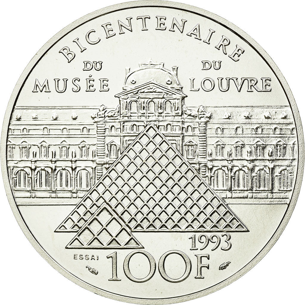 Coin, France, 100 Francs, 1993, ESSAI, MS(65-70), Silver, KM:1017, Gadoury:C45