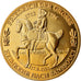 Germany, Medal, Friedrich der Grosse, 1991, MS(64), Copper-Nickel Gilt