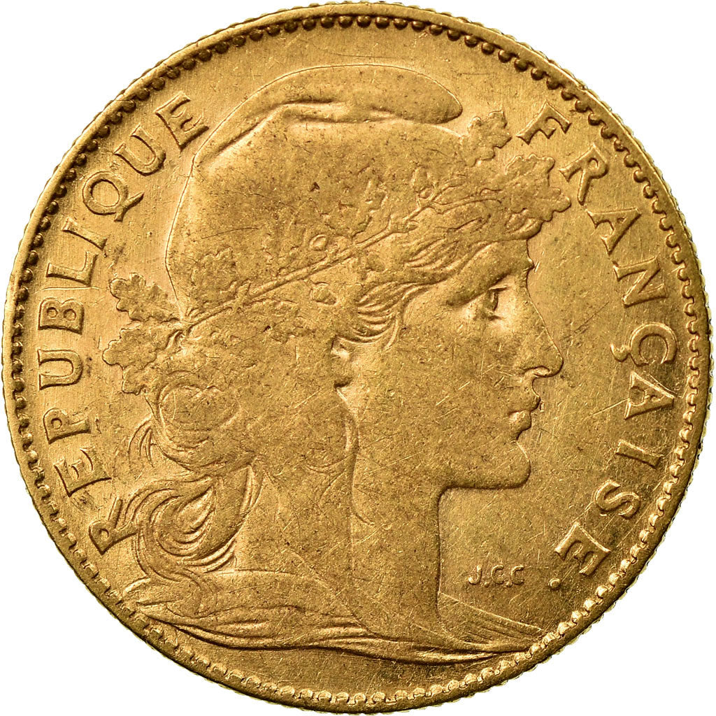 Coin, France, Marianne, 10 Francs, 1906, Paris, VF(30-35), Gold, KM:846