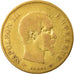 Moneda, Francia, Napoleon III, 10 Francs, 1860, Paris, BC+, Oro, KM 784.3