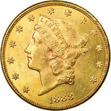 oin, United States, Liberty Head, $20, 1888, Philadelphie, AU(50-53)