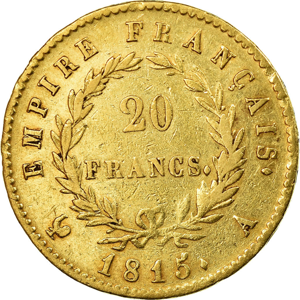 Monnaie, France, 20 Francs, 1815, Paris, TTB, Or, Gadoury:1025a, KM:705.1