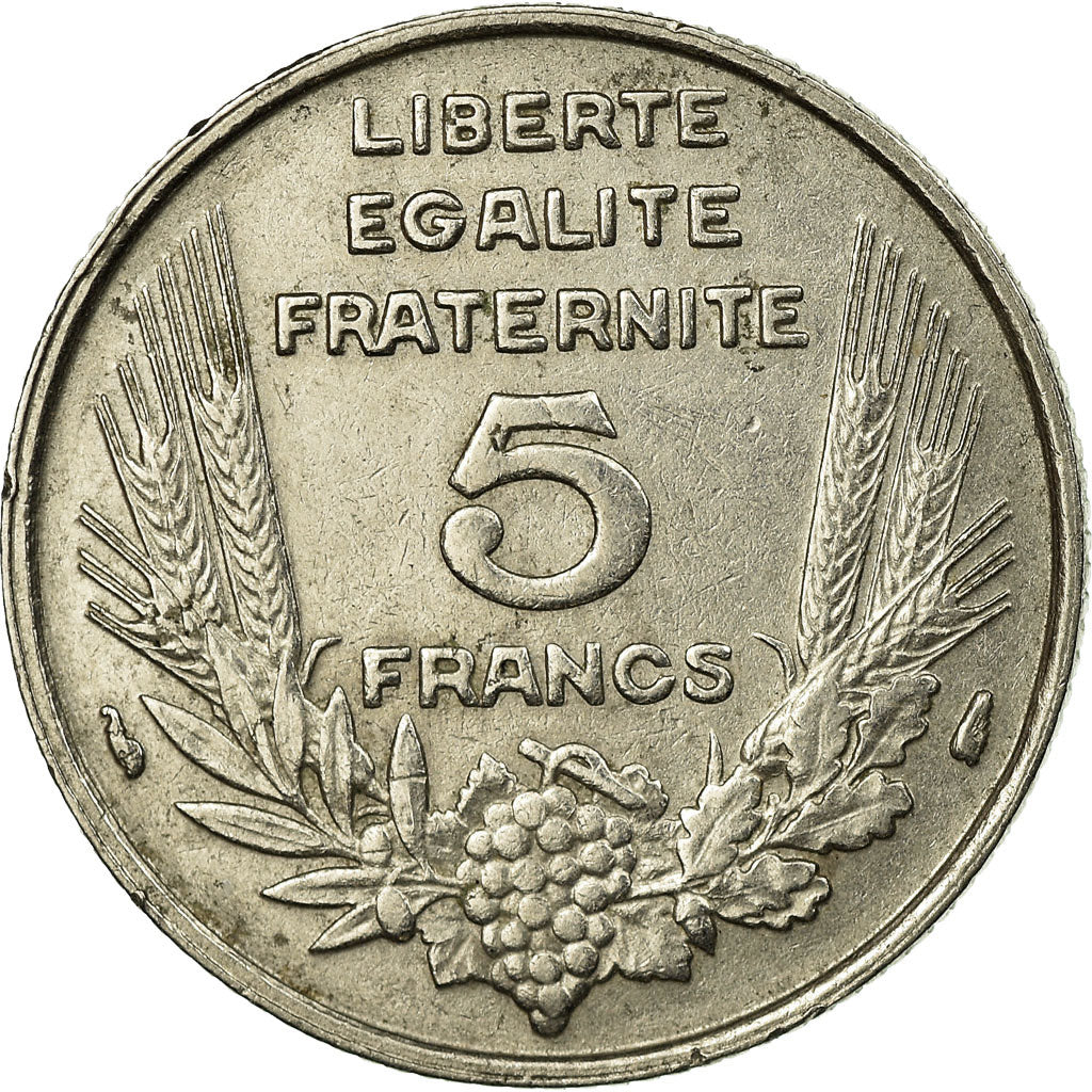 Monnaie, France, Bazor, 5 Francs, 1933, Paris, TTB+, Nickel, Gadoury:753, KM:887