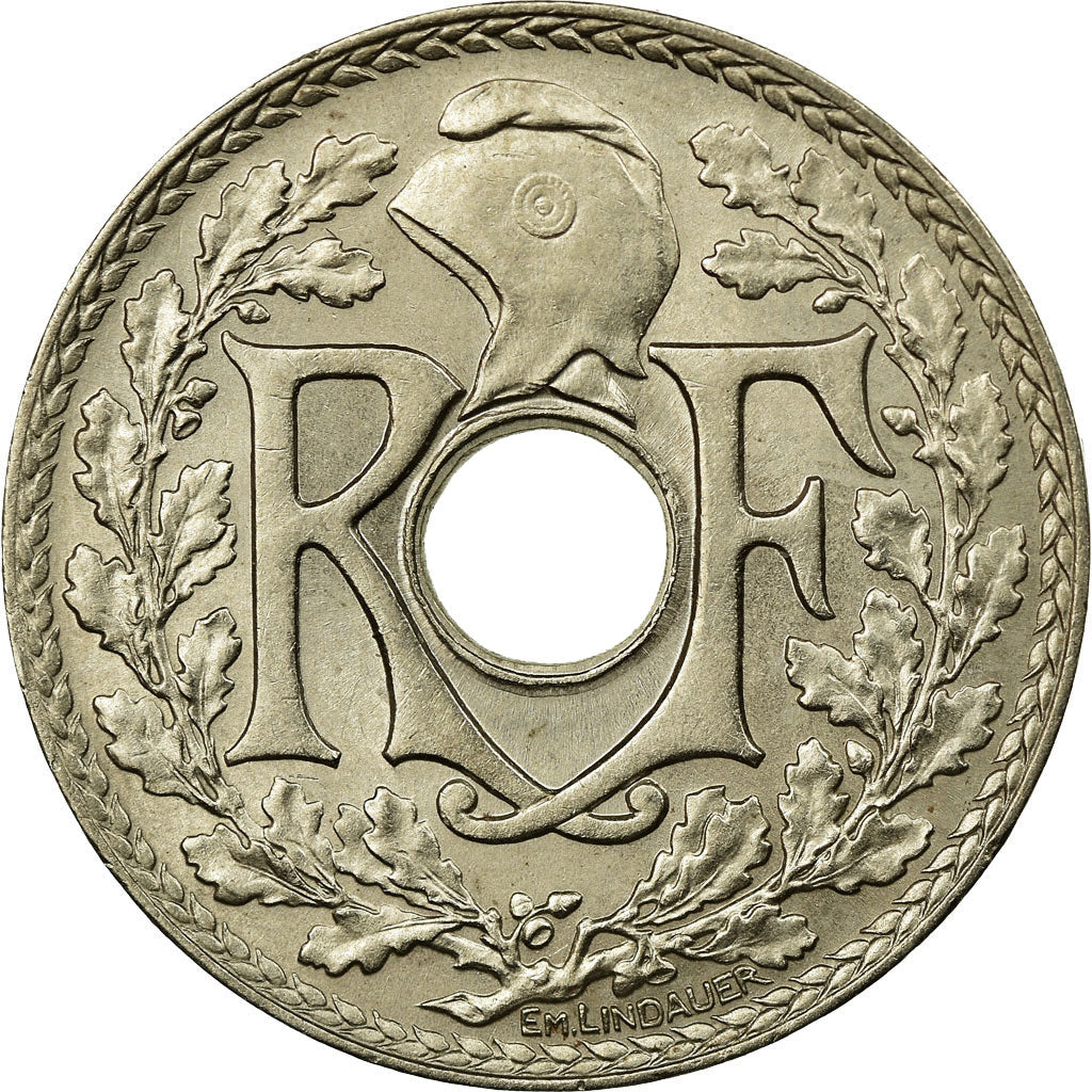 Moeda, França, Lindauer, 25 Centimes, 1938, AU(50-53), Níquel-Bronze, KM:867b