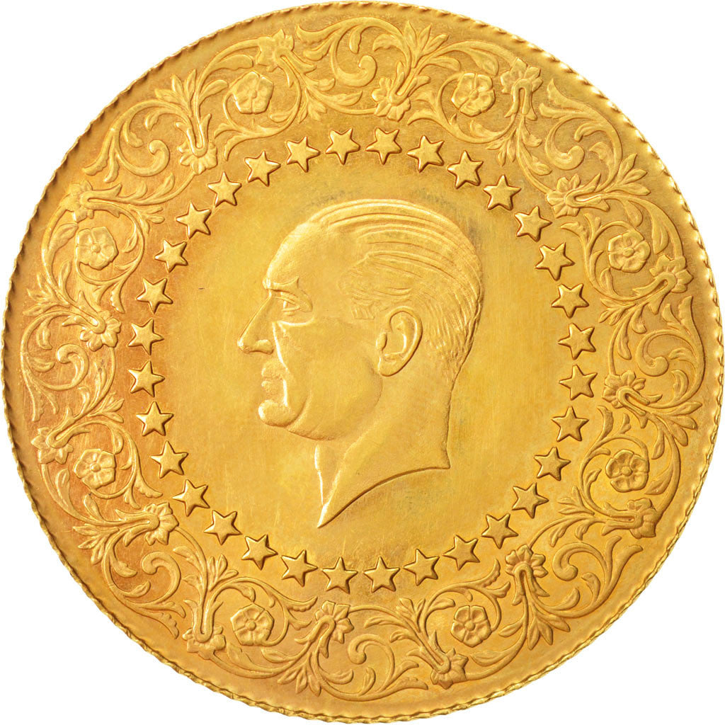 Coin, Turkey, 500 Kurush, 1962, AU(55-58), Gold, KM:874
