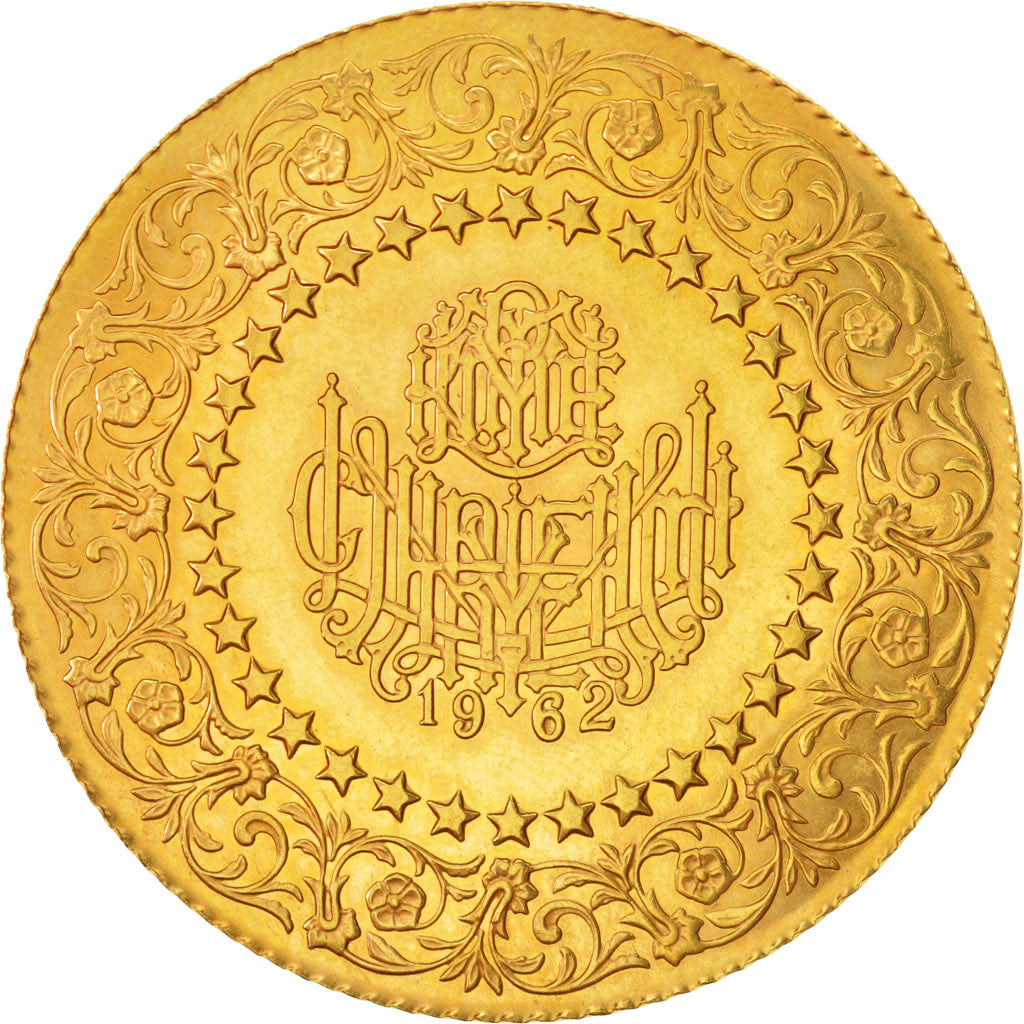 Coin, Turkey, 500 Kurush, 1962, AU(55-58), Gold, KM:874