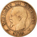 Coin, France, Napoleon III,  2 Centimes, 1855, Paris, VF(20-25), KM 776.1