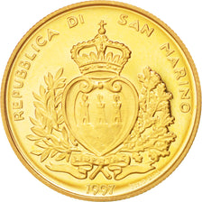 SAN MARINO, 2 Scudi, 1997, KM #374, MS(65-70), Gold, 6.45