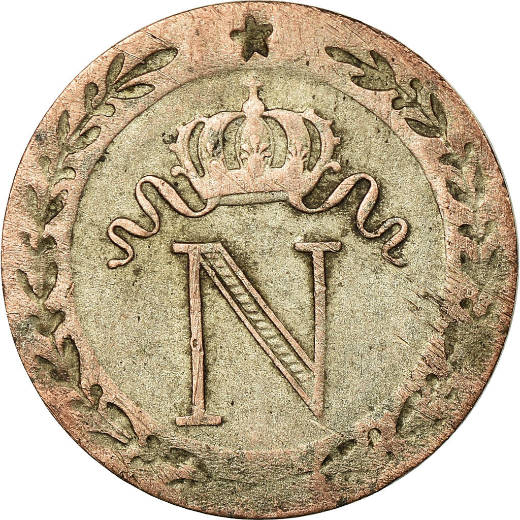 Coin, France, Napoléon I, 10 Centimes, 1809, Paris, VF(30-35), Billon,KM 676.1
