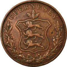 Coin, Guernsey, 8 Doubles, 1834, EF(40-45), Copper, KM:3