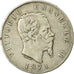 Coin, Italy, Vittorio Emanuele II, 5 Lire, 1871, Milan, VF(30-35),Silver, KM 8.3