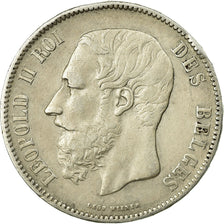 Coin, Belgium, Leopold II, 5 Francs, 5 Frank, 1869, EF(40-45), Silver, KM:24