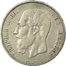 Coin, Belgium, Leopold II, 5 Francs, 5 Frank, 1870, VF(30-35), Silver, KM:24