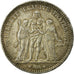 Monnaie, France, Hercule, 5 Francs, 1876, Bordeaux, TTB, Argent, KM:820.2
