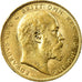 Moneda, Gran Bretaña, Edward VII, Sovereign, 1908, EBC, Oro, KM:805