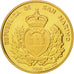 SAN MARINO, 1/2 Scudo, 2000, KM #407, MS(65-70), Gold, 1.62