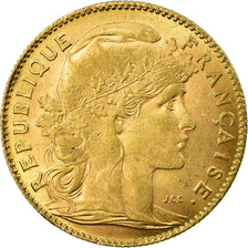 Moneta, Francja, Marianne, 10 Francs, 1911, Paris, AU(50-53), Złoto, KM:846