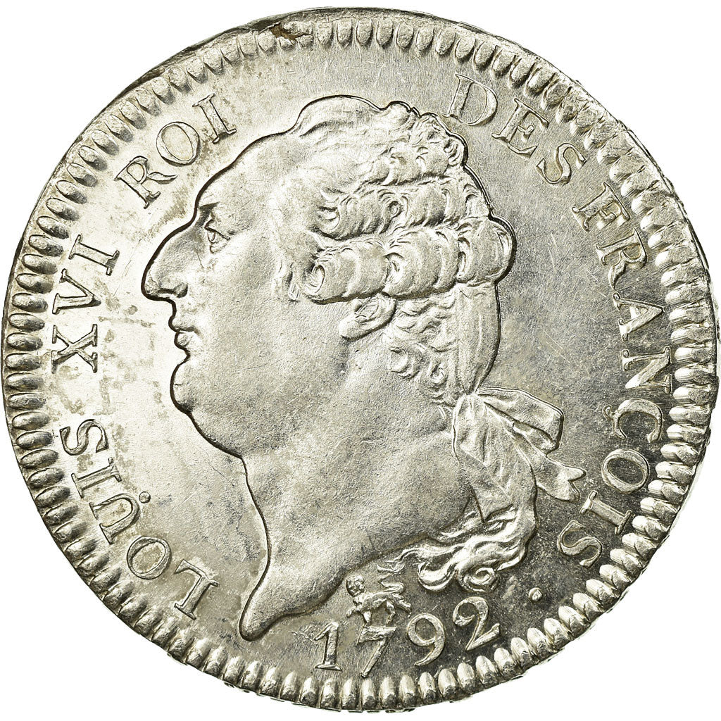 Munten, Frankrijk, Écu de 6 livres françois, 1792, Paris, PR+, KM 615.1