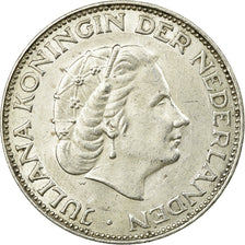 Coin, Netherlands, Juliana, 2-1/2 Gulden, 1962, AU(55-58), Silver, KM:185