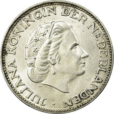 Coin, Netherlands, Juliana, 2-1/2 Gulden, 1966, AU(55-58), Silver, KM:185