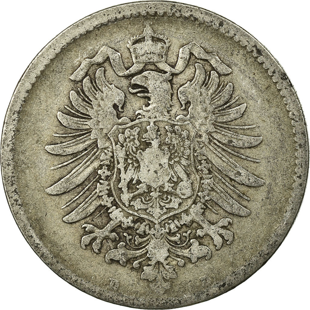 Coin, GERMANY - EMPIRE, Wilhelm I, Mark, 1874, Munich, VF(20-25), Silver, KM:7