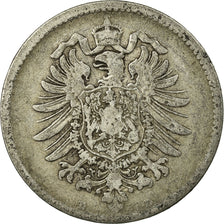 Coin, GERMANY - EMPIRE, Wilhelm I, Mark, 1874, Munich, VF(20-25), Silver, KM:7