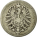 Coin, GERMANY - EMPIRE, Wilhelm I, Mark, 1875, Dresden, VF(20-25), Silver, KM:7