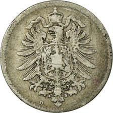 Coin, GERMANY - EMPIRE, Wilhelm I, Mark, 1875, Munich, VF(20-25), Silver, KM:7