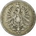 Coin, GERMANY - EMPIRE, Wilhelm I, Mark, 1875, Munich, VF(20-25), Silver, KM:7