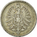 Coin, GERMANY - EMPIRE, Wilhelm I, Mark, 1875, Stuttgart, VF(30-35), Silver,KM 7