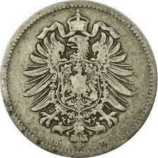 Coin, GERMANY - EMPIRE, Wilhelm I, Mark, 1875, Munich, VF(20-25), Silver, KM:7