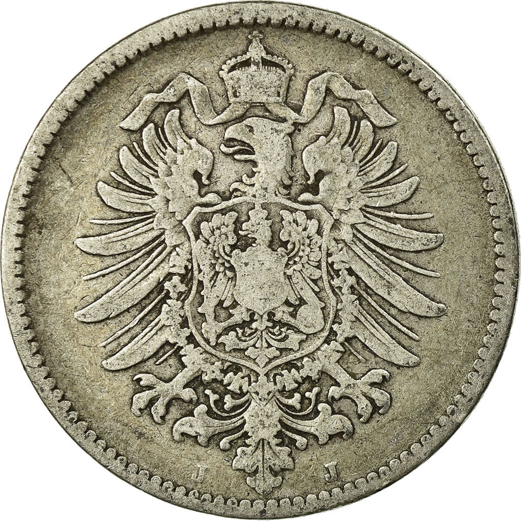 Moneta, GERMANIA - IMPERO, Wilhelm I, Mark, 1875, Hambourg, MB, Argento, KM:7
