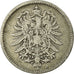 Moneta, GERMANIA - IMPERO, Wilhelm I, Mark, 1875, Hambourg, MB, Argento, KM:7