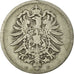 Coin, GERMANY - EMPIRE, Wilhelm I, Mark, 1875, Frankfurt,VF(20-25),Silver,KM  7