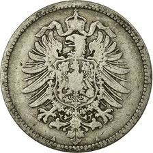 Coin, GERMANY - EMPIRE, Wilhelm I, Mark, 1875, Berlin, VF(20-25), Silver, KM:7