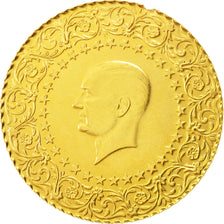 Turkey, 250 Kurush, 2012, KM #873, AU(55-58), Gold, 17.54