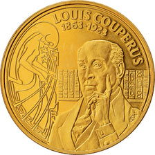 Netherlands, Medal, Louis Couperus, MS(64), Copper-Nickel Gilt