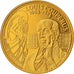 Niederlande, Medaille, Louis Couperus, UNZ+, Copper-Nickel Gilt