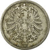 Coin, GERMANY - EMPIRE, Wilhelm I, Mark, 1875, Berlin, VF(20-25), Silver, KM:7