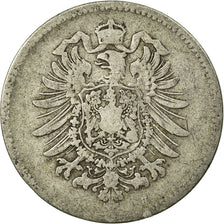 Coin, GERMANY - EMPIRE, Wilhelm I, Mark, 1876, Darmstadt, VF(30-35), Silver