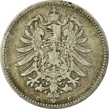 Coin, GERMANY - EMPIRE, Wilhelm I, Mark, 1876, Frankfurt, VF(20-25), Silver