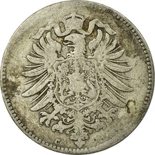 Coin, GERMANY - EMPIRE, Wilhelm I, Mark, 1876, Frankfurt, VF(20-25), Silver