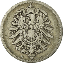 Coin, GERMANY - EMPIRE, Wilhelm I, Mark, 1878, Dresden, VF(30-35), Silver, KM:7