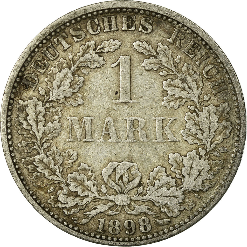 Coin, GERMANY - EMPIRE, Wilhelm II, Mark, 1898, Berlin, VF(20-25), Silver, KM:14